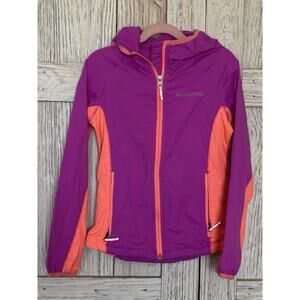 Columbia Girls Lightweight Jacket Size 7/8 S Purple